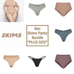 SKIMS Panties/Thongs Mystery Bundle (6 Total). NWT! Plus Sizes 1X-4X
